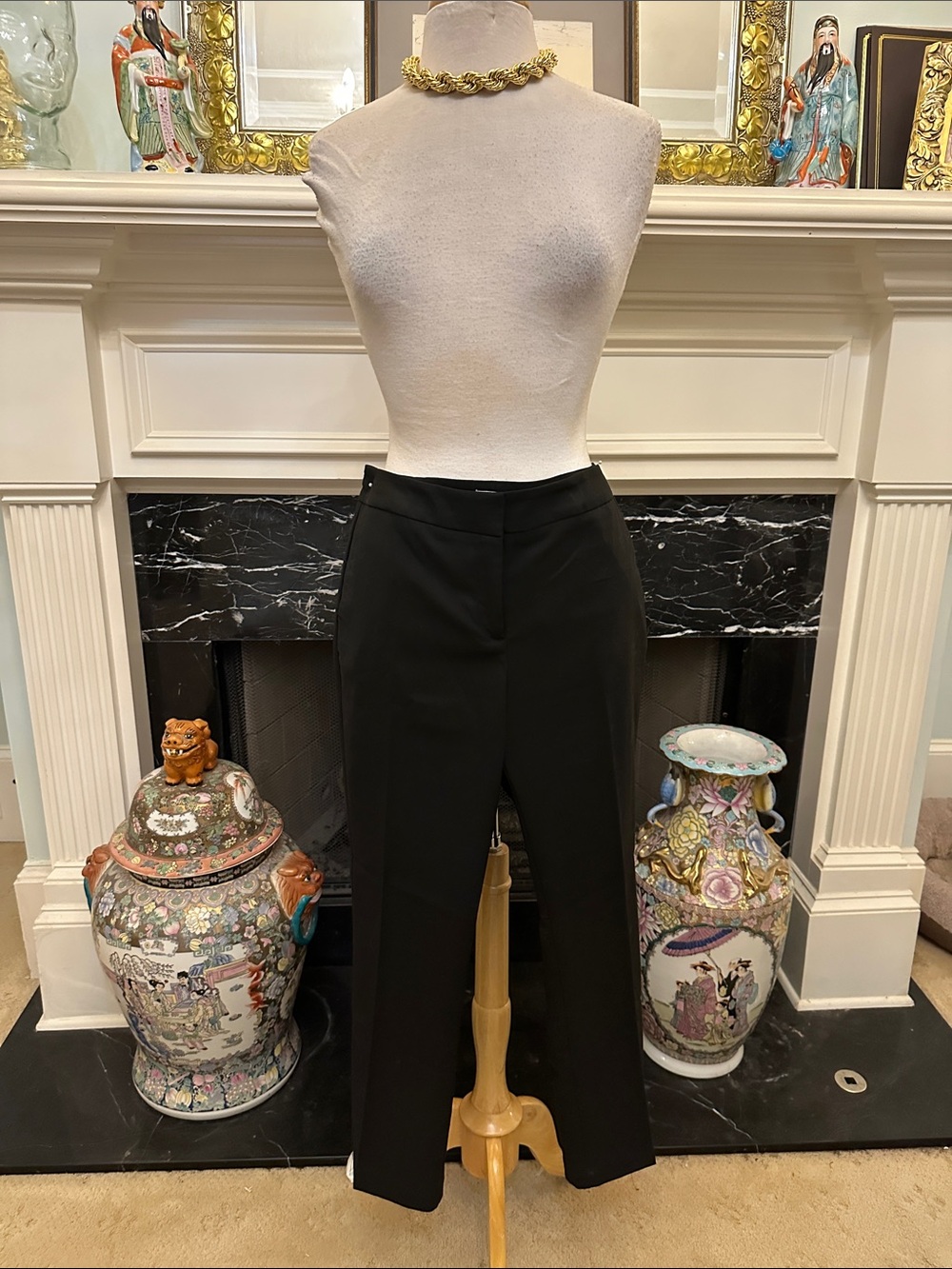 New York & Company Black Straight-Leg Dress Pants